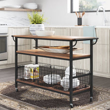 Load image into Gallery viewer, Escar Rolling Kitchen Cart
