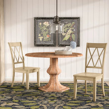 Load image into Gallery viewer, Buttermilk Eshell Solid Wood Cross Back Side Chair (Set of 2)
