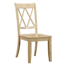 Load image into Gallery viewer, Buttermilk Eshell Solid Wood Cross Back Side Chair (Set of 2)
