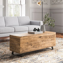 Load image into Gallery viewer, 17&#39;&#39; H x 46&#39;&#39; L x 15&#39;&#39; D  Esmeray Solid Wood Storage Lift-Top Coffee Table
