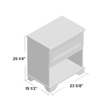 Load image into Gallery viewer, Weathered Oak Essex 1 Drawer Nightstand MRM3077
