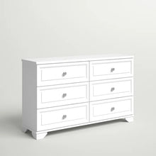 Load image into Gallery viewer, White Essex 54&#39;&#39; Wide 6 - Drawer Double Dresser
