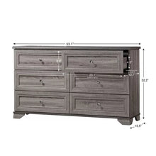 Load image into Gallery viewer, Essex 54&#39;&#39; Wide 6 - Drawer Solid Wood Double Dresser
