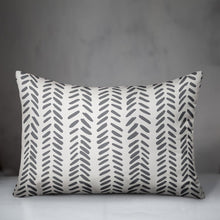 Load image into Gallery viewer, Estevao Modern Herringbone Rectangular Lumbar Pillow GL715
