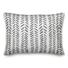 Load image into Gallery viewer, Estevao Modern Herringbone Rectangular Lumbar Pillow GL715

