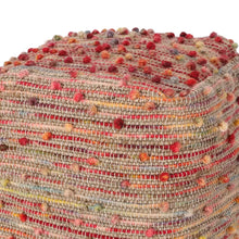 Load image into Gallery viewer, Estrellas 16&#39;&#39; Wide Tufted Square Polka Dots Pouf Ottoman
