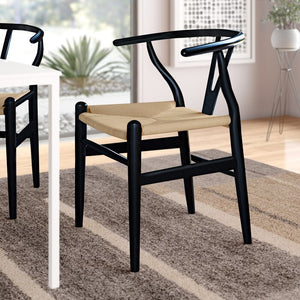28.75'' H X 22.5'' W X 21.25'' D Etta Wishbone Side Chair (Set of 2)