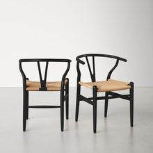 Load image into Gallery viewer, 28.75&#39;&#39; H X 22.5&#39;&#39; W X 21.25&#39;&#39; D Etta Wishbone Side Chair (Set of 2)
