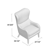 Load image into Gallery viewer, Ettina 27.5&#39;&#39; Wide Wingback Chair
