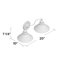 Load image into Gallery viewer, Euclid 2-Light Dimmable Mission Dust Bronze Armed Sconce MRM698
