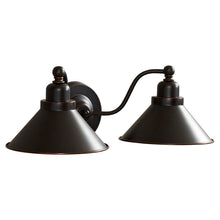 Load image into Gallery viewer, Euclid 2-Light Dimmable Mission Dust Bronze Armed Sconce MRM698
