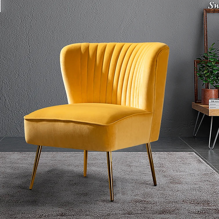 Euclid 26'' Wide Tufted Velvet Side Chair