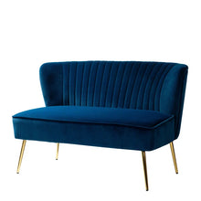 Load image into Gallery viewer, Euclid 18&quot; Velvet Armless Loveseat
