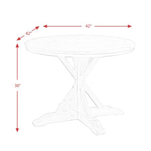 Load image into Gallery viewer, Standard Height (30&quot; Height) Eugley 42&#39;&#39; Pedestal Dining Table
