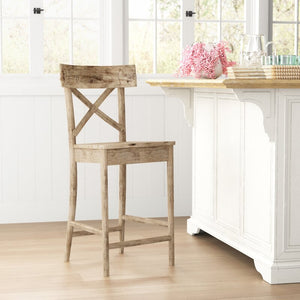 Eugley Solid Wood Counter Stool