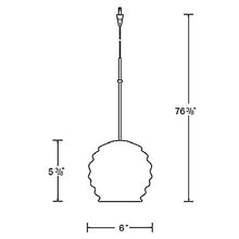 Load image into Gallery viewer, Chrome European 1 - Light Single Globe Pendant Chrome/Clear #839HW
