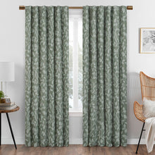 Load image into Gallery viewer, Eutaw Floral Max Blackout Rod Pocket Single Curtain Panel, 50 x 95
