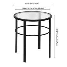 Load image into Gallery viewer, Eva 22.75'' Tall Glass End Table
