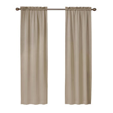Load image into Gallery viewer, Evangelina Solid Room Darkening Rod Pocket Single Curtain Panel (set of 2) 168ms
