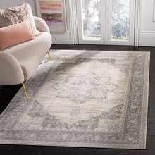 Load image into Gallery viewer, Evart Oriental Area Rug in Cream/Gray, Rectangle 2&#39; x 4&#39;
