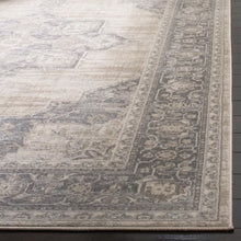 Load image into Gallery viewer, Evart Oriental Area Rug in Cream/Gray, Rectangle 2&#39; x 6&#39;
