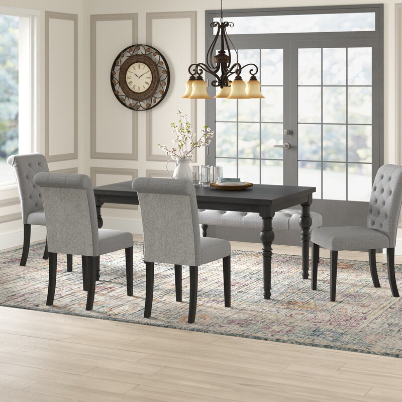 Evelin 6 Person Solid Wood Dining Set MRM3862 OB