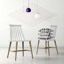 Load image into Gallery viewer, White Everby Slat Back Side Chair (Set of 2) 7097RR
