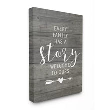 Load image into Gallery viewer, Every Family Has A Story by Lettered And Lined - Textual Art 20 x 16
