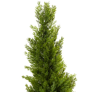 Evgenia Artificial Cedar Topiary in Pot, AH3514