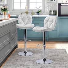 Load image into Gallery viewer, Evonne Swivel Adjustable Height Bar Stool
