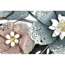 Load image into Gallery viewer, Exploding Flowers Mixed Media Wall Décor
