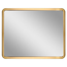 Load image into Gallery viewer, Gold Eydie Rectangle Metal Wall Mirror
