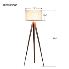 Load image into Gallery viewer, Ezra 61&quot; Tripod Floor Lamp
