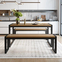 Load image into Gallery viewer, Ezzah Person Dining Table and Bench
