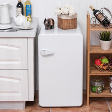Load image into Gallery viewer, White FORCLOVER 3.2 Cubic Feet cu. ft. Freestanding Mini Fridge with Freezer
