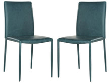 Load image into Gallery viewer, Karna Bonded Leather Dining Chair in Antique Teal (2-Pack) #986HW
