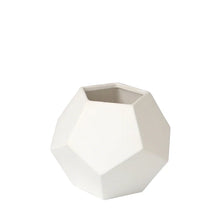 Load image into Gallery viewer, Faceted Handmade Ceramic Table Vase Jar,  8&quot; H x 10&quot; W x 10&quot; D
