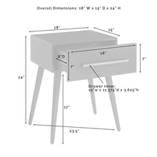 Load image into Gallery viewer, White Fairdale 24&#39;&#39; Tall End Table with Storage
