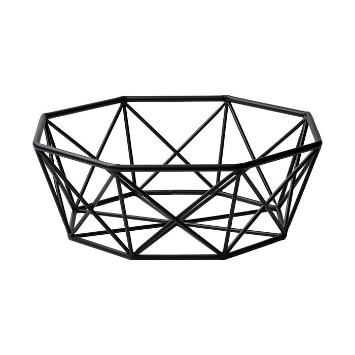 Fairmount Metal Abstract Decorative Bowl in Black (SB879)