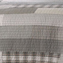 Load image into Gallery viewer, King Quilt + 2 Shams Gray Fairview Reversible Quilt Set 286AH
