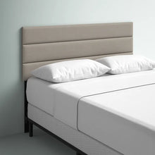 Load image into Gallery viewer, Queen Warm Gray Farmersville Upholstered Panel Headboard
