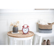 Load image into Gallery viewer, Farmhouse Analog Stainless Steel Quartz Alarm Tabletop Clock
