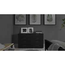 Load image into Gallery viewer, Black Farnhill 8 Drawer 55.12&#39;&#39; W Double Dresser
