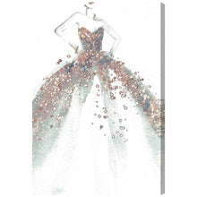 Load image into Gallery viewer, 15&quot; H x 10&quot; W x 1.5&quot; D Fashion And Glam Star Of The Ball Dress - Wrapped Canvas Graphic Art 2747AH
