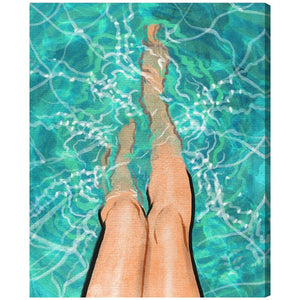 46" H x 36" W x 6" D Fashion And Glam Summer Legs Lifestyle - Print on Canvas 3235AH