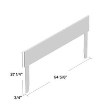 Load image into Gallery viewer, QUEEN Fatuberlio Panel Headboard - White - 436CE
