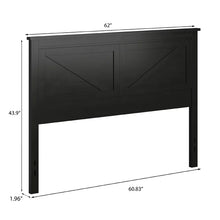 Load image into Gallery viewer, Faulkner Solid Wood Panel Headboard queen
