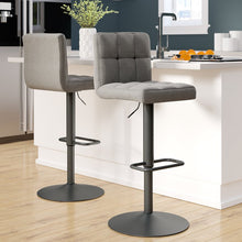 Load image into Gallery viewer, Faustina Swivel Adjustable Height Bar Stool (Set of 2)

