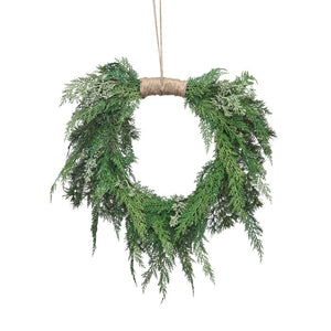25.98" H x 25.98" W x 5.91" D Faux Cedar Wreath