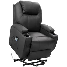 Load image into Gallery viewer, Faux Leather Heated Massage Chair
